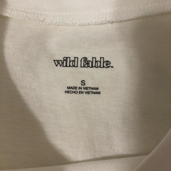 Wild Fable Classic Long Sleeve White Tee Small - Picture 12 of 15